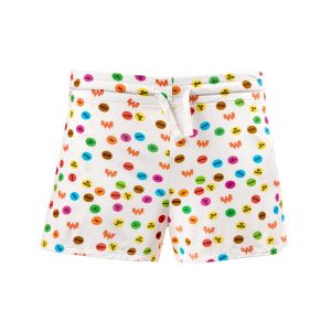 White Day Dot Sleep Shorts